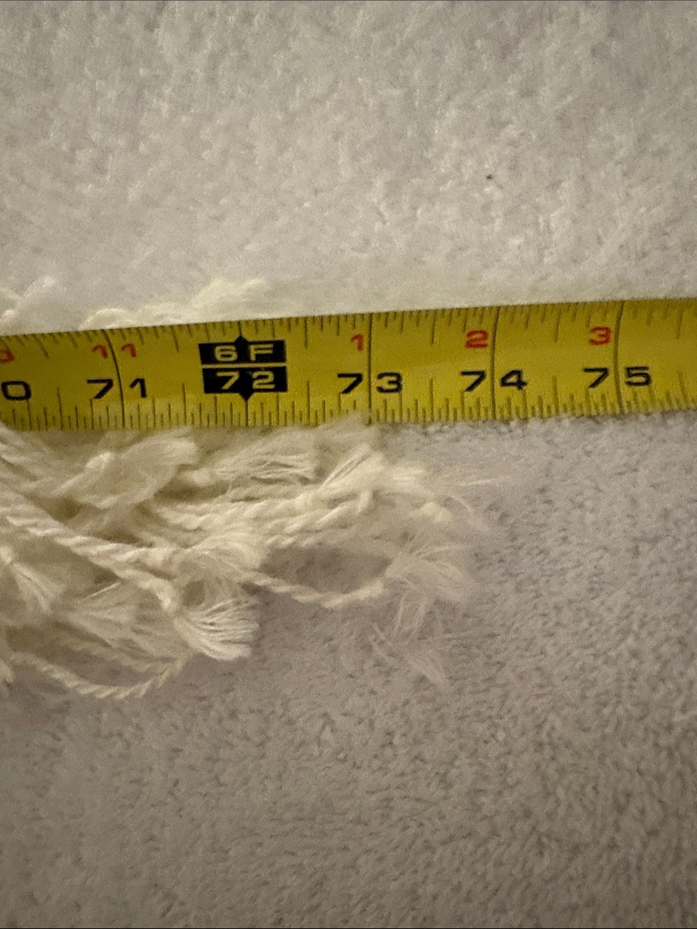 pashmina Cream Fringe Scarf - Picture 4 of 4